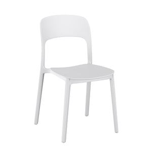 Esszimmerstuhl Gartenstuhl ZORA 4er Set weiss