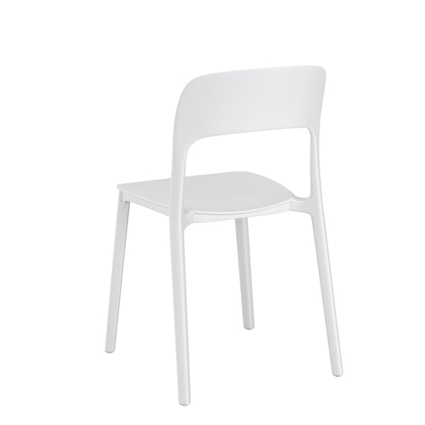 Esszimmerstuhl Gartenstuhl ZORA 4er Set weiss