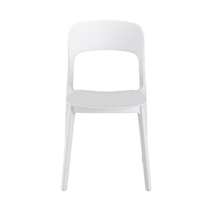 Esszimmerstuhl Gartenstuhl ZORA 4er Set weiss