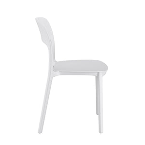 Esszimmerstuhl Gartenstuhl ZORA 4er Set weiss