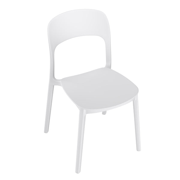 Esszimmerstuhl Gartenstuhl ZORA 4er Set weiss