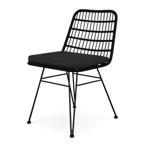 Gartenstuhl JUNO schwarz 2er Set