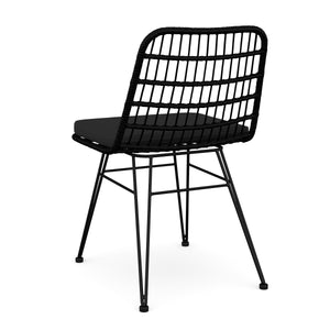 Gartenstuhl JUNO schwarz 2er Set