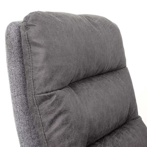 Esszimmerstuhl Küchenstuhl, drehbar Stoff/Textil ~ hellgrau-grau