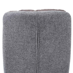 Esszimmerstuhl Küchenstuhl, drehbar Stoff/Textil ~ hellgrau-grau