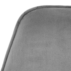Esszimmerstuhl Küchenstuhl mit Armlehne, drehbar ~ Samt, dunkelgrau