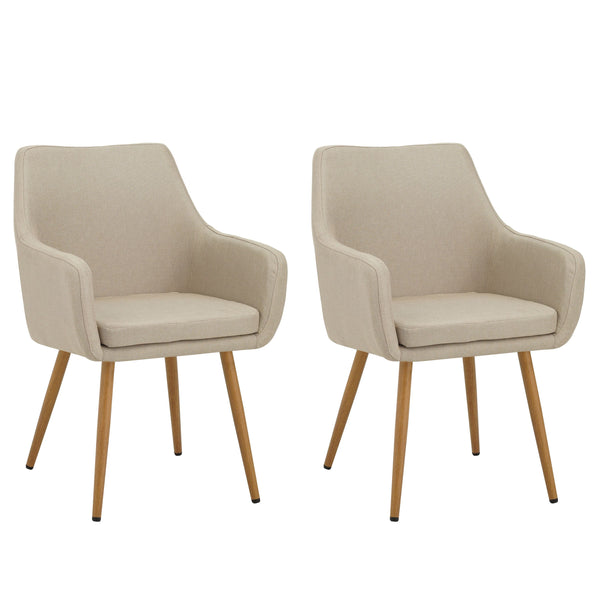 Esszimmerstuhl LADINA 2er Set beige