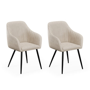 Esszimmerstuhl LEE beige 2er Set
