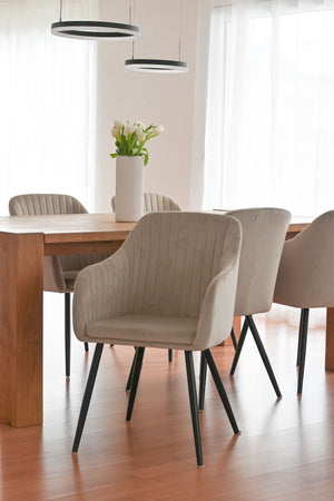 Esszimmerstuhl LEE beige 2er Set
