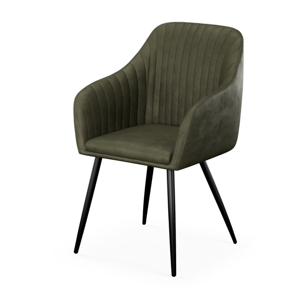 Esszimmerstuhl Samt LEE olive 2er Set