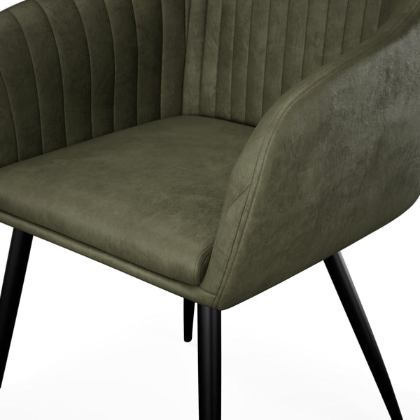 Esszimmerstuhl Samt LEE olive 2er Set