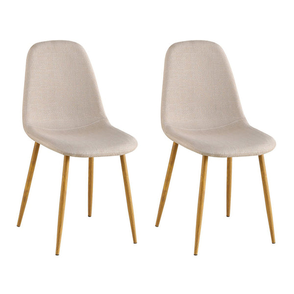 Esszimmerstuhl Bernhard beige im 2er-Set