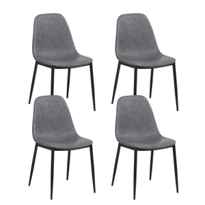 Esszimmerstuhl CHAD anthrazit 4er Set
