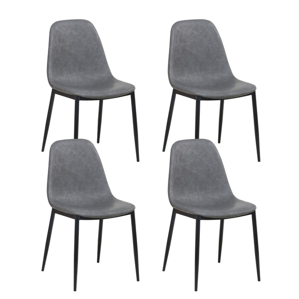 Esszimmerstuhl CHAD anthrazit 4er Set