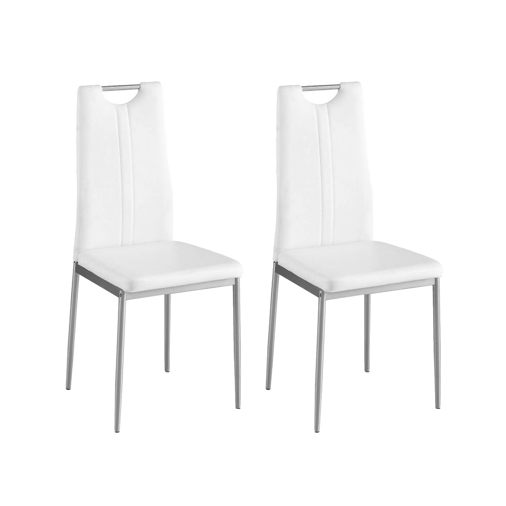 Sedia da pranzo Ivo, set da 2, bianca