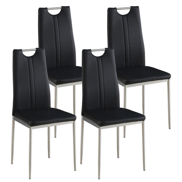 Esszimmerstuhl Ivo schwarz im 4er-Set