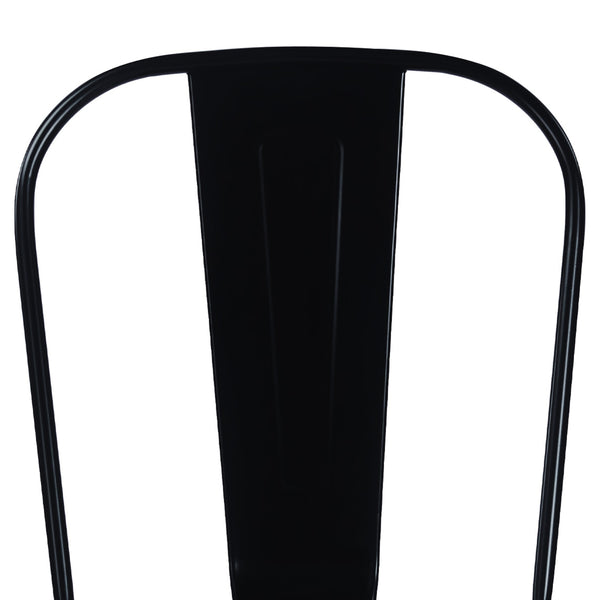 Esszimmerstuhl Metall METALUXE 4er Set schwarz