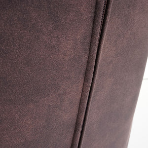 Esszimmerstuhl Malmö T381 50er Jahre ~ Textil, vintage dunkelbraun, helle Beine