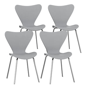 Esszimmerstuhl NOMI 4er Set grau/silber