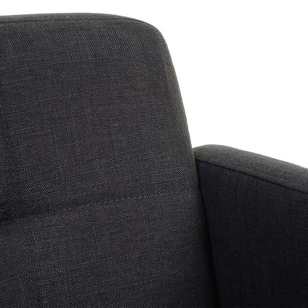 Esszimmerstuhl Orlando II Textil dunkelgrau