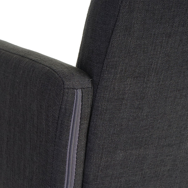 Esszimmerstuhl Orlando II Textil dunkelgrau