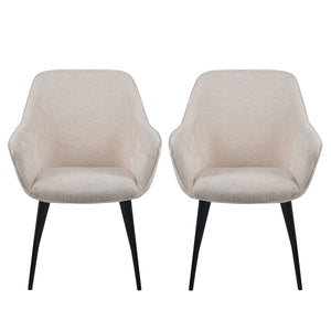 Esszimmerstuhl RICARDO 2er Set beige