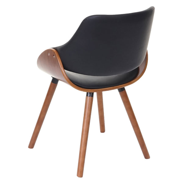 Esszimmerstuhl Retro-Design Schwarz