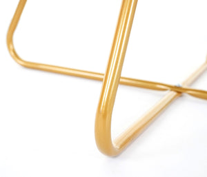 Esszimmerstuhl Retro Design Samt goldene Füsse Schwarz