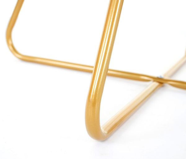 Esszimmerstuhl Retro Design Samt goldene Füsse Schwarz