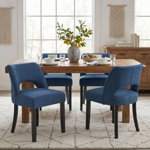 Esszimmerstuhl SIVARA 2er Set blau