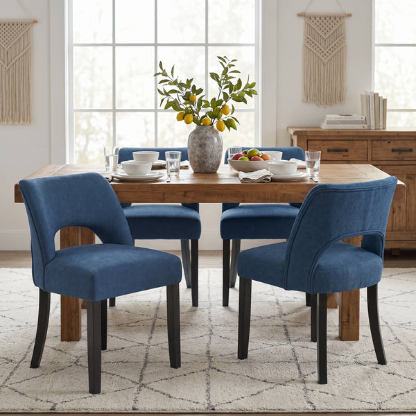 Esszimmerstuhl SIVARA 2er Set blau