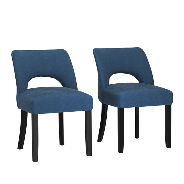 Esszimmerstuhl SIVARA 2er Set blau