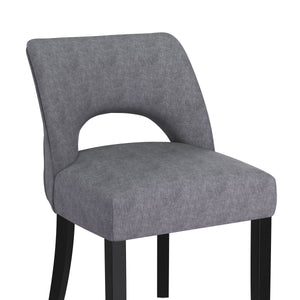 Esszimmerstuhl SIVARA 2er Set dunkelgrau