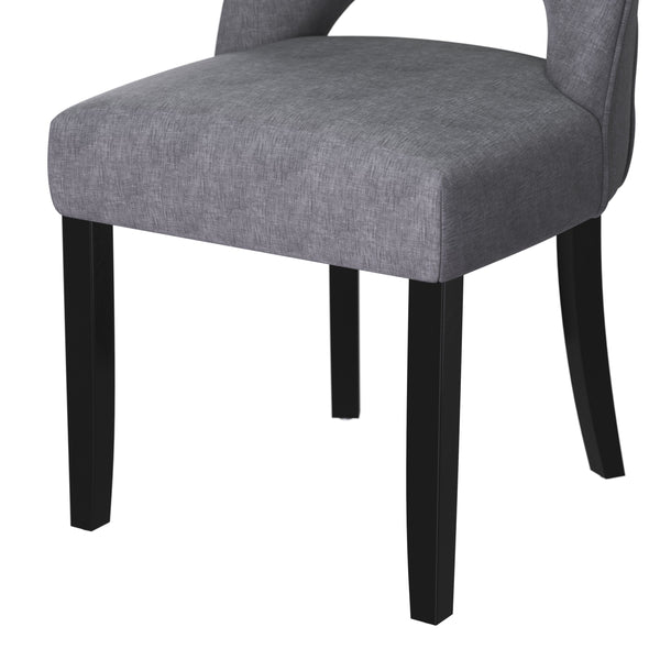 Esszimmerstuhl SIVARA 2er Set dunkelgrau