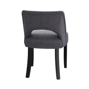 Esszimmerstuhl SIVARA 2er Set dunkelgrau