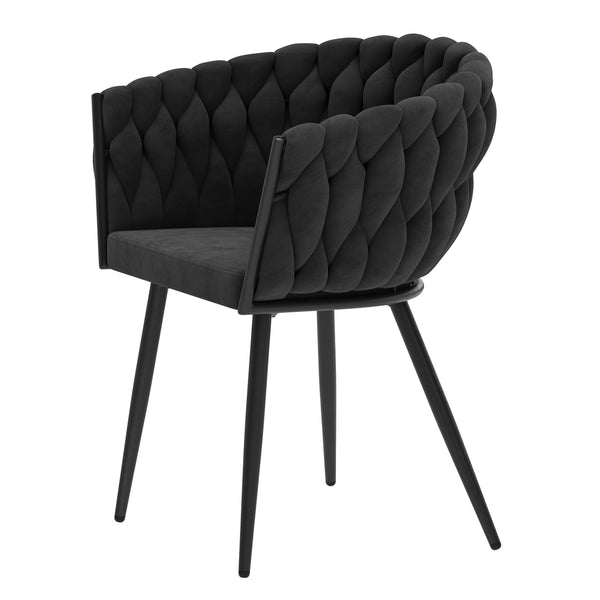 Sessel Samt ROMA schwarz