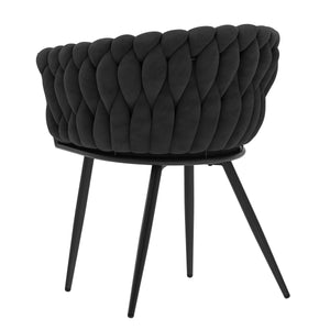 Sessel Samt ROMA schwarz