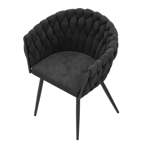 Sessel Samt ROMA schwarz