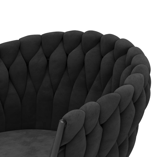 Sessel Samt ROMA schwarz