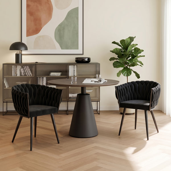 Sessel Samt ROMA schwarz