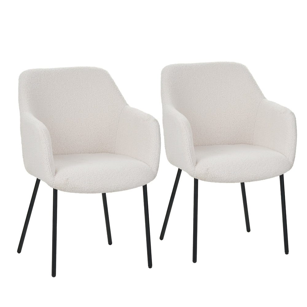 Chaises de salle à manger TEDIS, lot de 2, beige