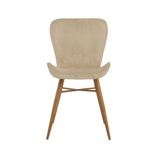 Esszimmerstuhl TONI 2er Set Samt beige