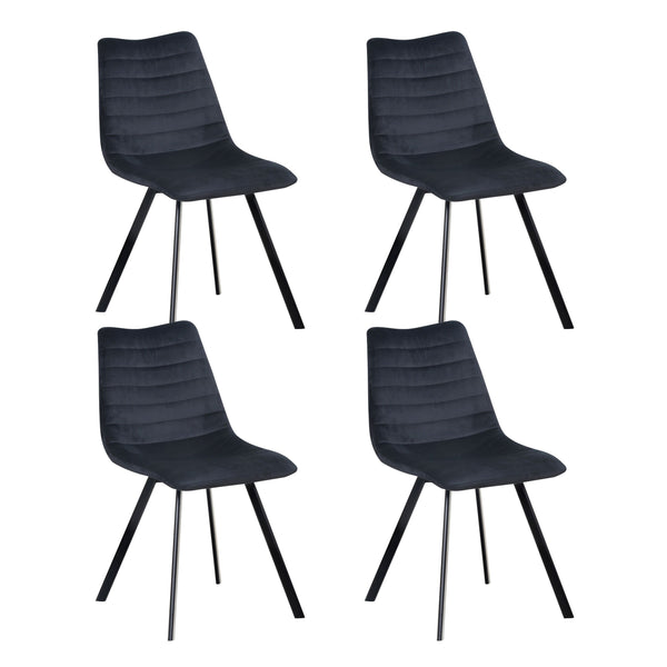 Esszimmerstuhl WILL anthrazit 4er Set