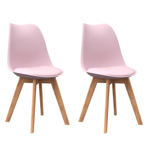 Esszimmerstuhl AMELIA rosa 2er Set