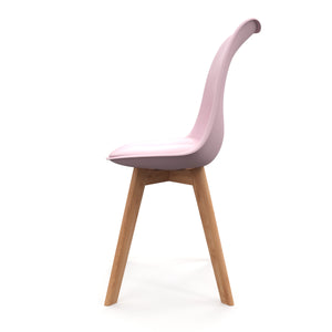 Esszimmerstuhl AMELIA rosa 2er Set