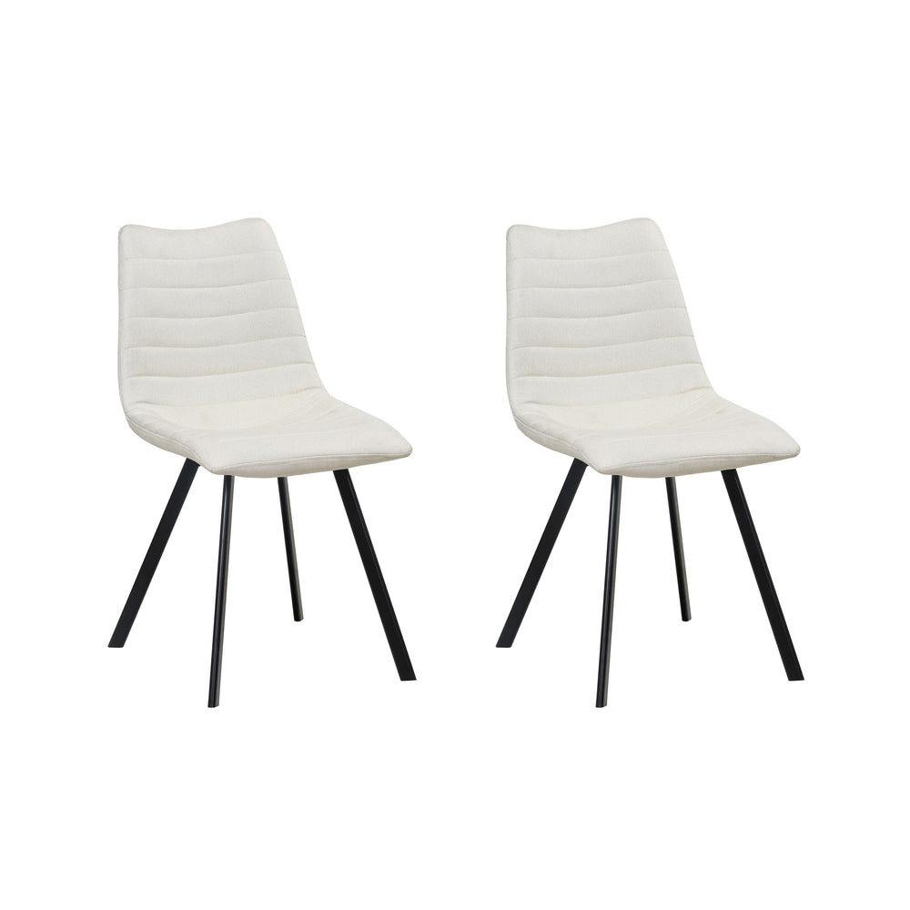 Chaise de salle à manger WILL, beige, lot de 2