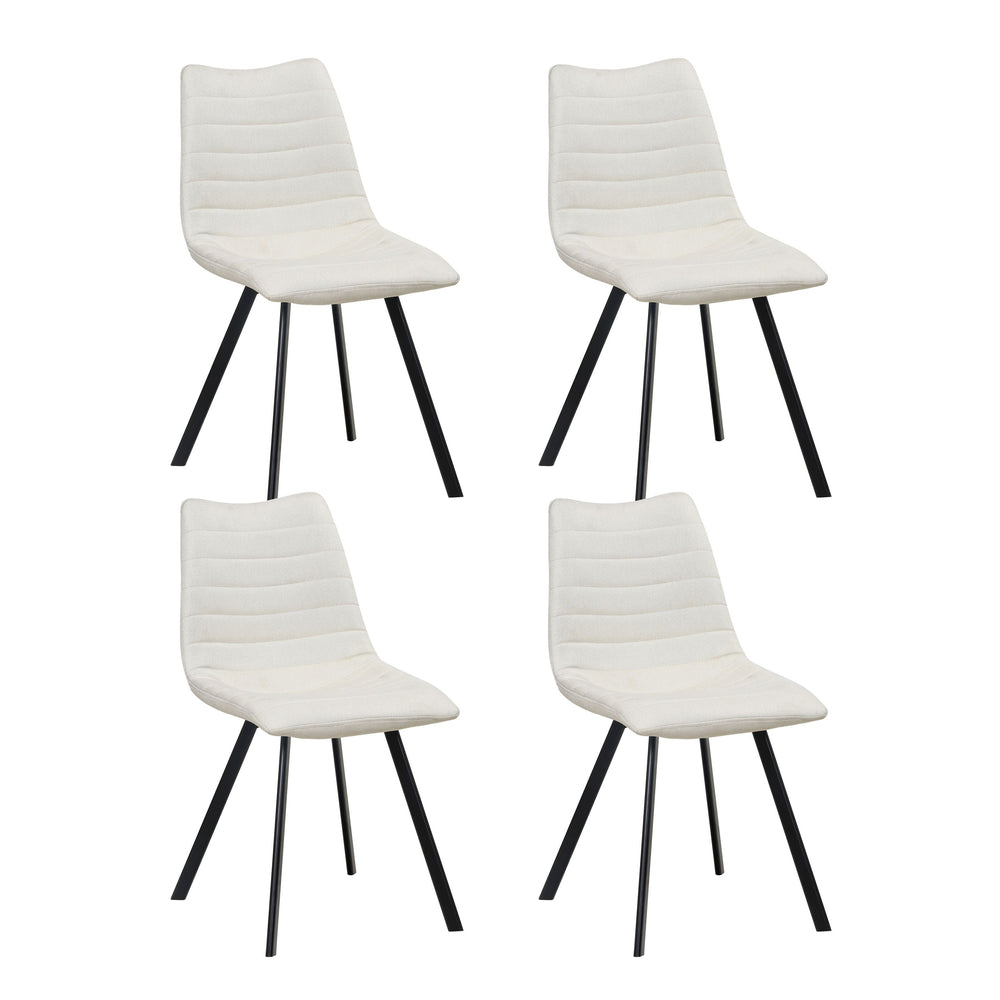 Chaise de salle à manger WILL, beige, lot de 4