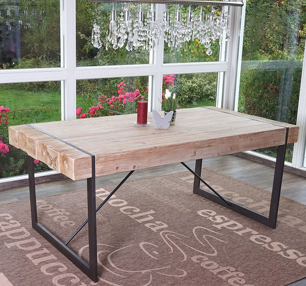 Esszimmertisch rustikal Massivholz ~ 180x90cm