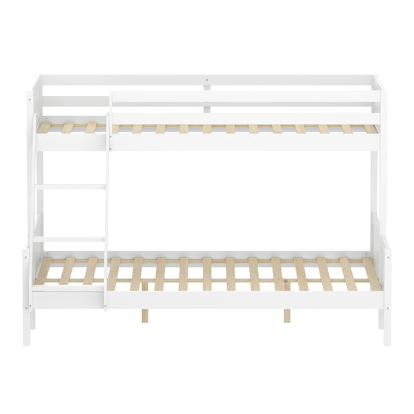 Etagenbett Holz HARPER mit 3 Liegeflächen weiss
