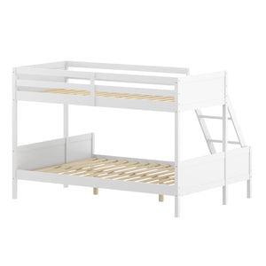 Etagenbett Holz HARPER mit 3 Liegeflächen weiss